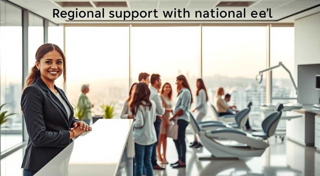 suporte regional com alcance nacional