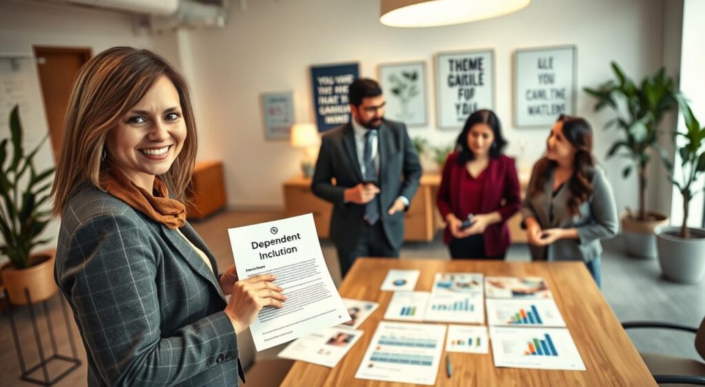 incluir dependentes no plano empresarial